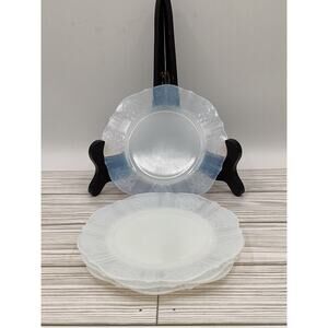 Macbeth Evans American Sweetheart Monax White Salad Dessert Plate 6.25" (Qty 4)
